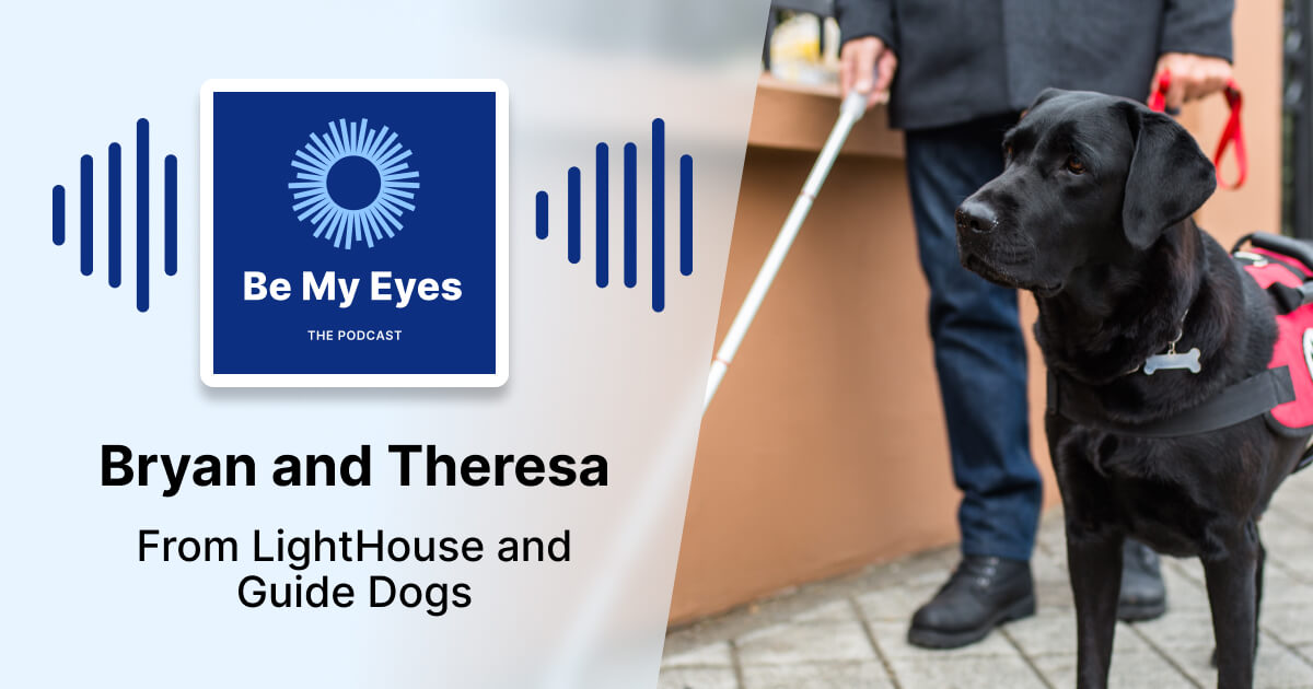 The Be My Eyes Podcast White Canes and Guide Dogs What's Actually